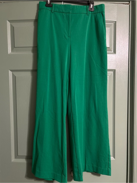 Ann Taylor Pants - Ann Taylor High-Rise Wide-Leg Pants in Emerald Green